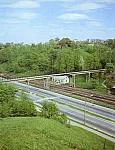 станция Каунас: Вид на пешеходный мост со стороны Зелёной Горы