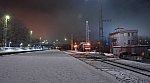 станция Мурманск: Вторая платформа, вид на юг ночью