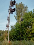 Парк Пугачёво. Маршрутные светофоры ЧМ21 и ЧМ22 в сторону ковельского хода