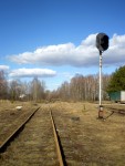 Маневровый светофор М35 перед раъездом Пугачёво