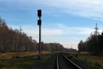 Недействующий выходной светофор ЧА23 и маневровый М31