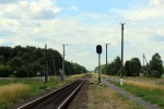 Маневровый светофор М49 и переезд с дорогой Р17
