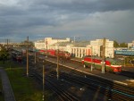 Вид вокзала на северную сторону с пешеходного моста
