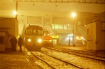 станция Минск-Пассажирский: На платформах туманной ночью