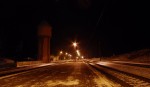 станция Олехновичи: Вид станции в сторону Минска ночью