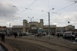 Вид на вокзал со стороны города, станция Днепропетровск-Главный